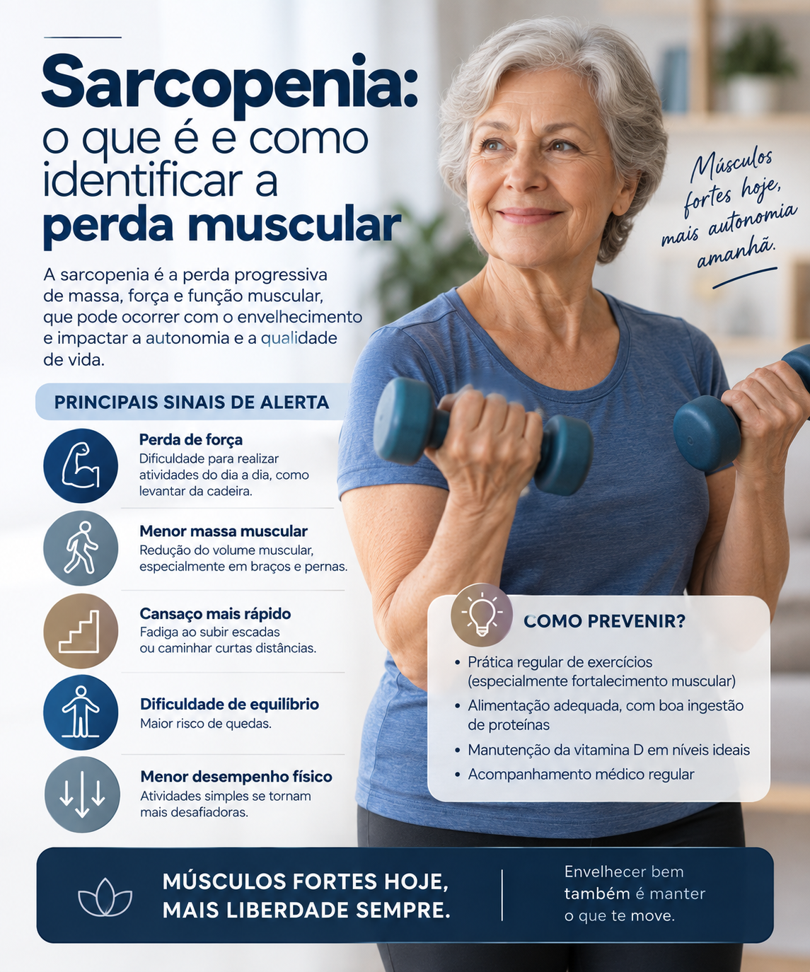 idoso realizando exercício de fortalecimento muscular com acompanhamento profissional